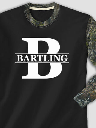 Family Monogram : Printed 2-Tone Camo Long Sleeves