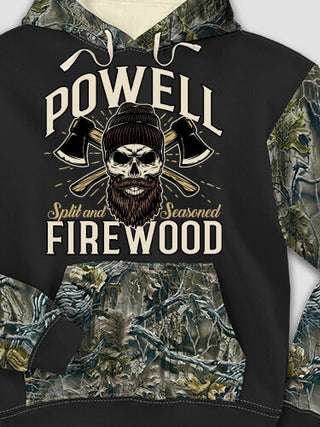 Firewood : Printed 2-Tone Camo Hoodies
