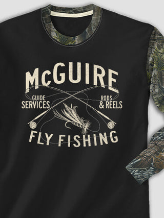 Fly Fishing Guide : Printed 2-Tone Camo Long Sleeves