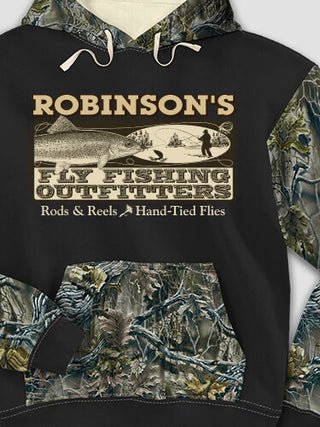 Fly Fishing : Printed 2-Tone Camo Hoodies