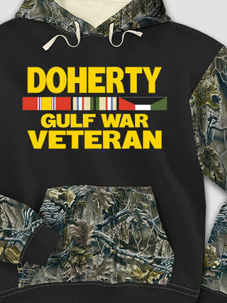 Gulf War Veteran : Printed 2-Tone Camo Hoodies