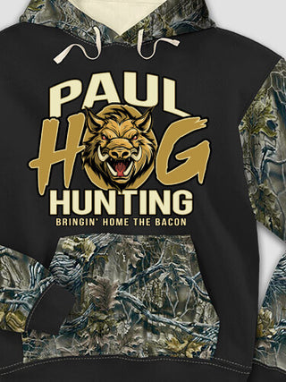 Hog Hunting : Printed 2-Tone Camo Hoodies