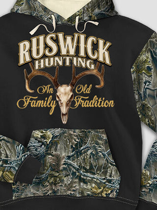 Hunting Family Tradition : Printed 2-Tone Camo Hoodies