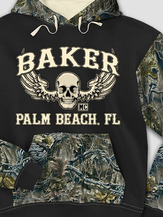 Motorcycle Club : Printed 2-Tone Camo Hoodies