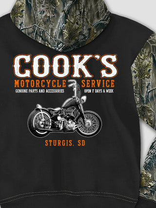 Motorcycle Service BP : Printed 2-Tone Camo Hoodies