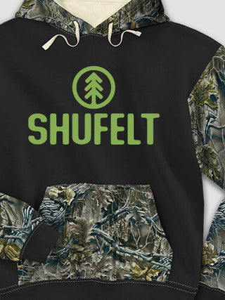 Pine Tree : Printed 2-Tone Camo Hoodies