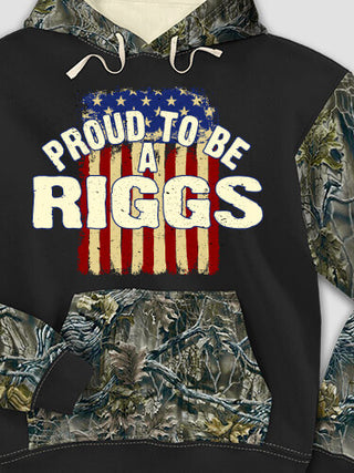 Proud To Be : Printed 2-Tone Camo Hoodies