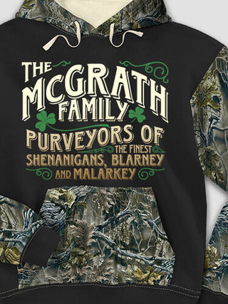 Shenanigans Family : Printed 2-Tone Camo Hoodies