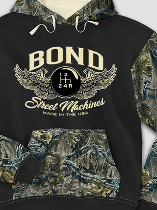 Street Machines : Printed 2-Tone Camo Hoodies