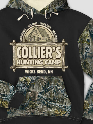 Vintage Hunting Camp : Printed 2-Tone Camo Hoodies