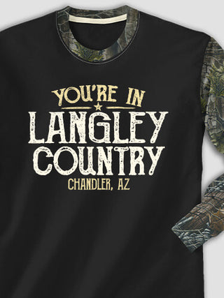 Your Country : Printed 2-Tone Camo Long Sleeves