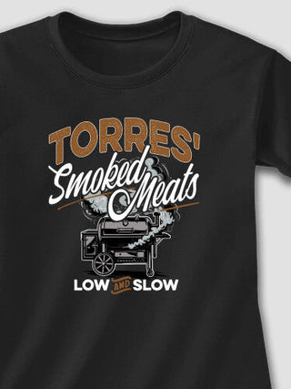 Smoked Meats : Adult Ladies Fitted T-Shirt