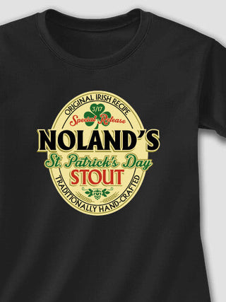 St. Patrick's Day Stout : Adult Ladies Fitted T-Shirt