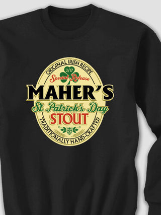 St. Patrick's Day Stout : Printed Sweatshirts