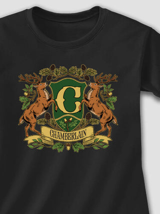 Stag Coat Of Arms : Printed T-Shirts
