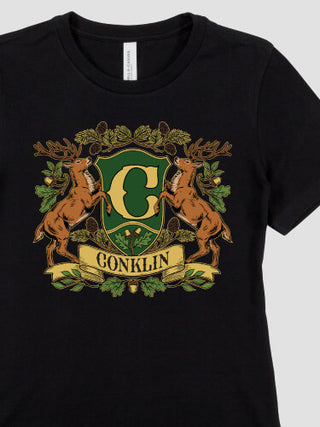 Stag Coat Of Arms : Premium Ladies T-Shirts