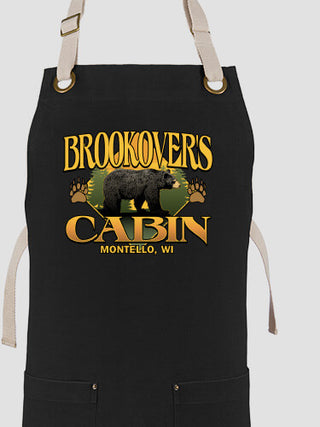 Bear Cabin : Printed Canvas Work Aprons