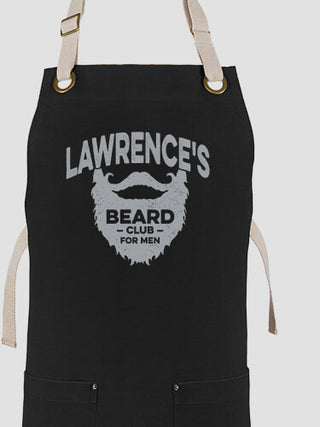 Beard Club : Printed Canvas Work Aprons