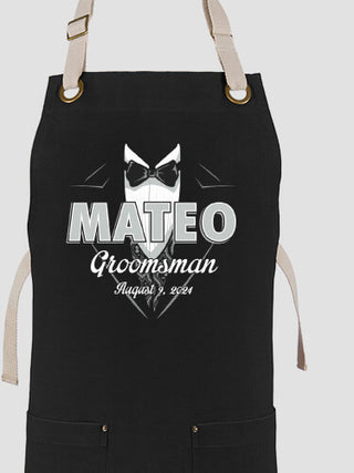 Bridal Party Guys : Printed Canvas Work Aprons