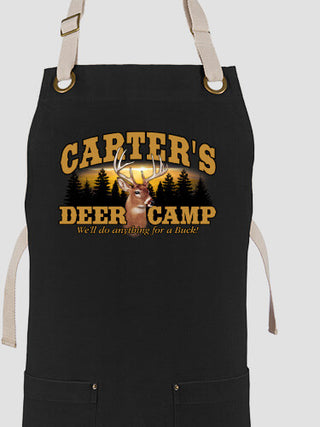 Deer Camp : Printed Canvas Work Aprons