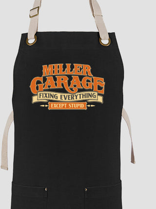 Fixing Everything Garage : Printed Canvas Work Aprons