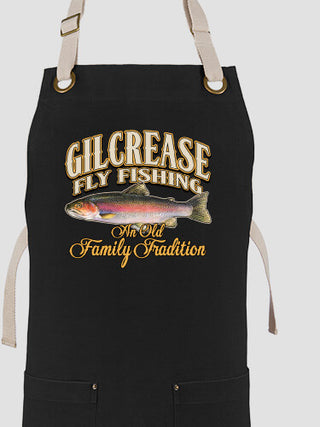 Fly Fishing Family Tradition : Printed Canvas Work Aprons