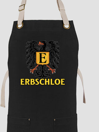 German Monogram : Printed Canvas Work Aprons