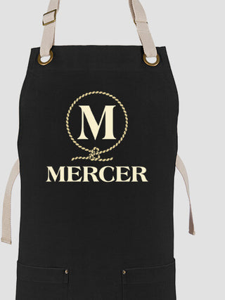 Lasso Monogram : Printed Canvas Work Aprons