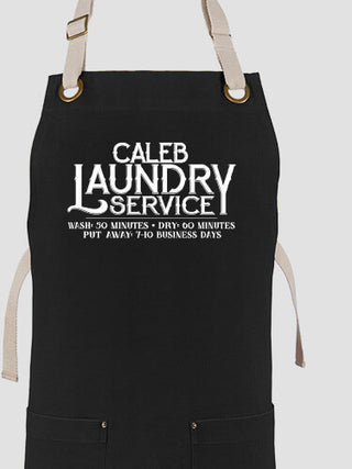 Laundry Service : Printed Canvas Work Aprons
