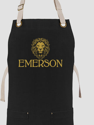Lion : Printed Canvas Work Aprons