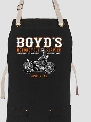 Motorcycle Service BP : Printed Canvas Work Aprons