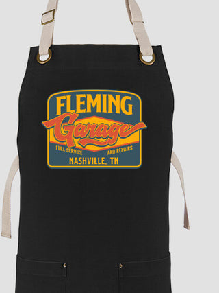 Retro Garage : Printed Canvas Work Aprons