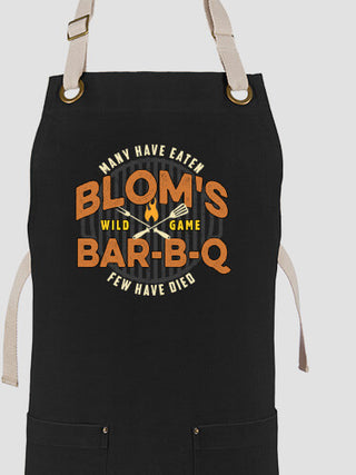 Wild Game Few Have Died BBQ : Printed Canvas Work Aprons