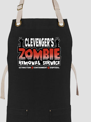 Zombie Removal Service : Printed Canvas Work Aprons