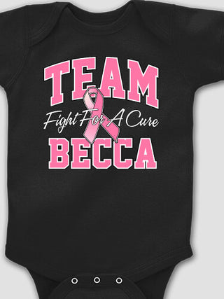 Team Pink : Printed Baby Bodysuits
