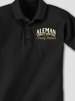 Turkey Hunting Family Tradition : Embroidered Polo Shirts