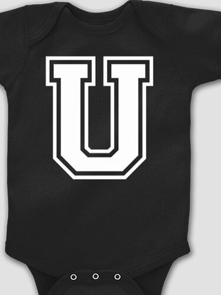 Varsity Letter : Printed Baby Bodysuits