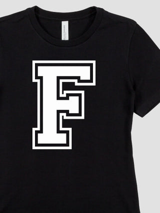 Varsity Letter : Premium Ladies T-Shirts