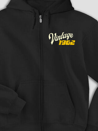 Vintage : Embroidered Zip Hoodies