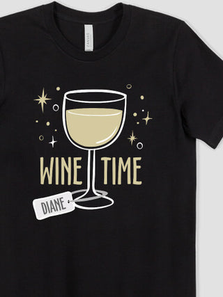 Wine Time : Printed T-Shirts