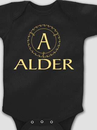 Woodworking Monogram : Printed Baby Bodysuits