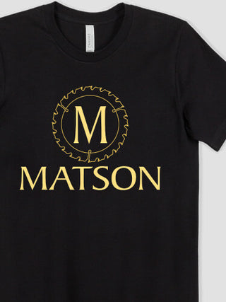 Woodworking Monogram : Printed T-Shirts