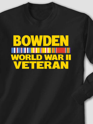 WW2 Pacific Veteran : Printed Long Sleeves