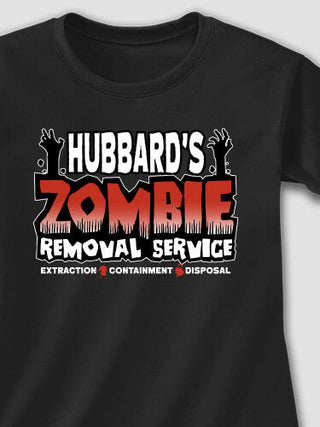 Zombie Removal Service : Adult Ladies Fitted T-Shirt