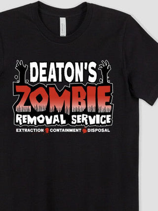 Zombie Removal Service : Premium Printed T-Shirts