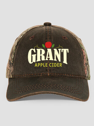 Apple Cider : Embroidered 2-Tone Camo Hats