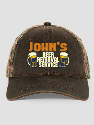 Beer Removal : Embroidered 2-Tone Camo Hats