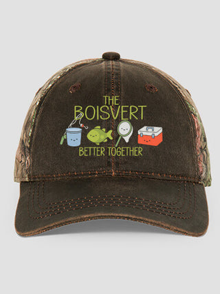 Better Together Fishing : Embroidered 2-Tone Camo Hats
