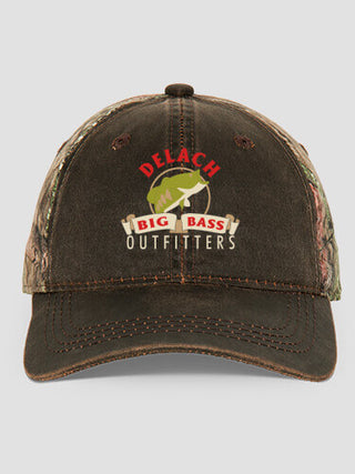 Big Bass Outfitters : Embroidered 2-Tone Camo Hats