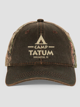 Camp : Embroidered 2-Tone Camo Hats
